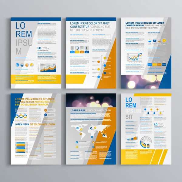 Gestaltung von Broschüren — Stockvektor