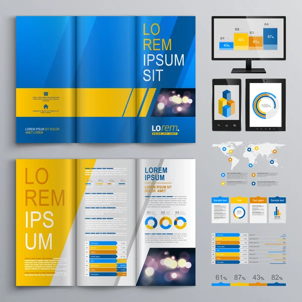 Gestaltung von Broschüren — Stockvektor