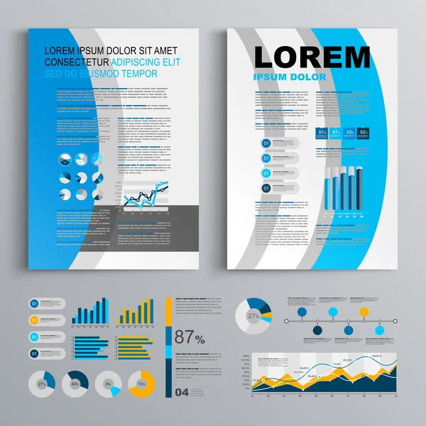 Conception du modèle de brochure — Image vectorielle