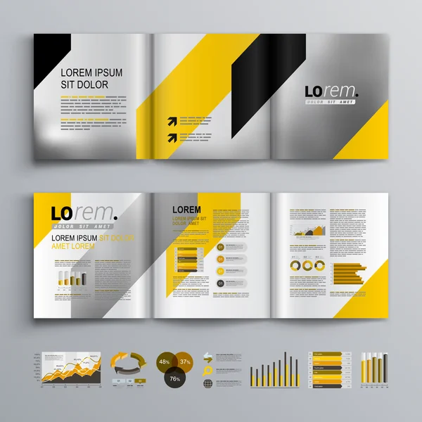 Brochure template ontwerp — Stockvector