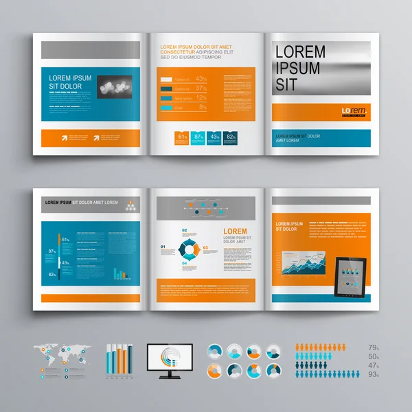 Brochure Template Design — Stock Vector