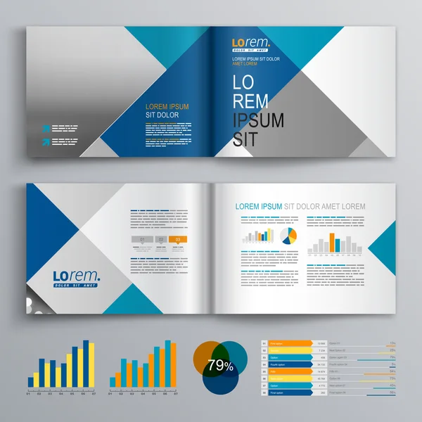 Brochure template ontwerp — Stockvector