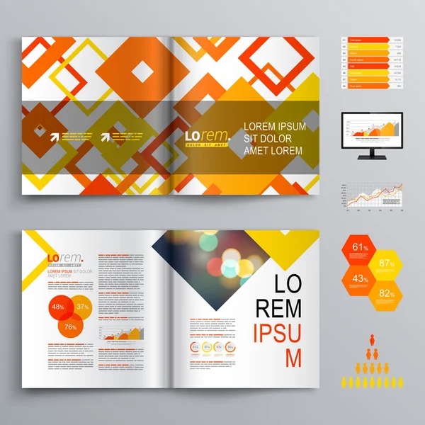 Brochure Template Design — Stock Vector