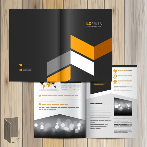 Brochure modello di design — Vettoriale Stock