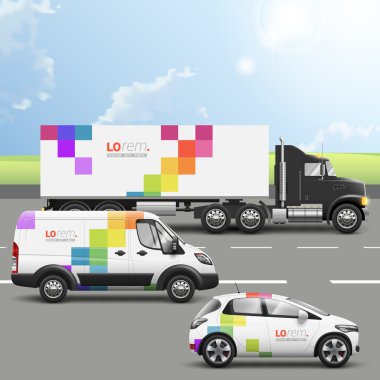 Taşıma reklam şablon