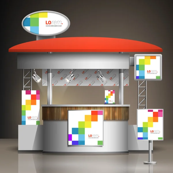 Exhibition stand mall — Stock vektor