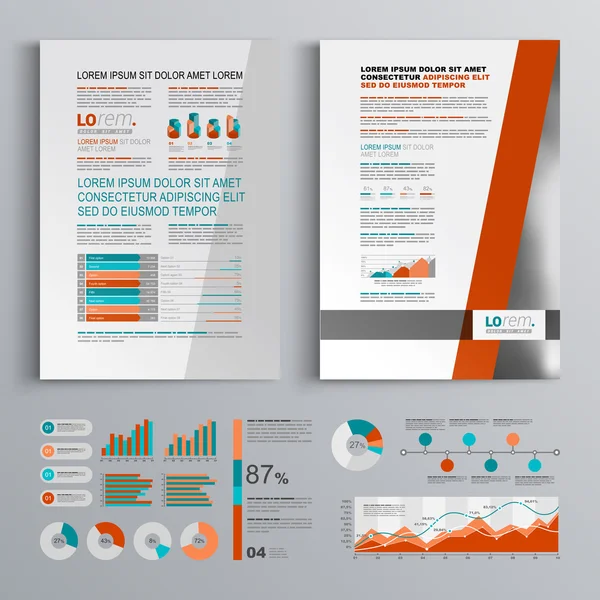 Brochure Template Design — Stock Vector