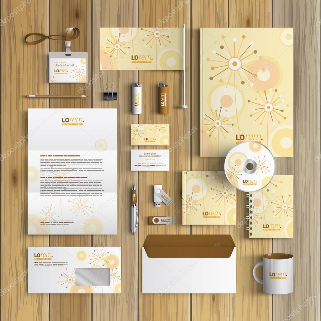 Stationery template design