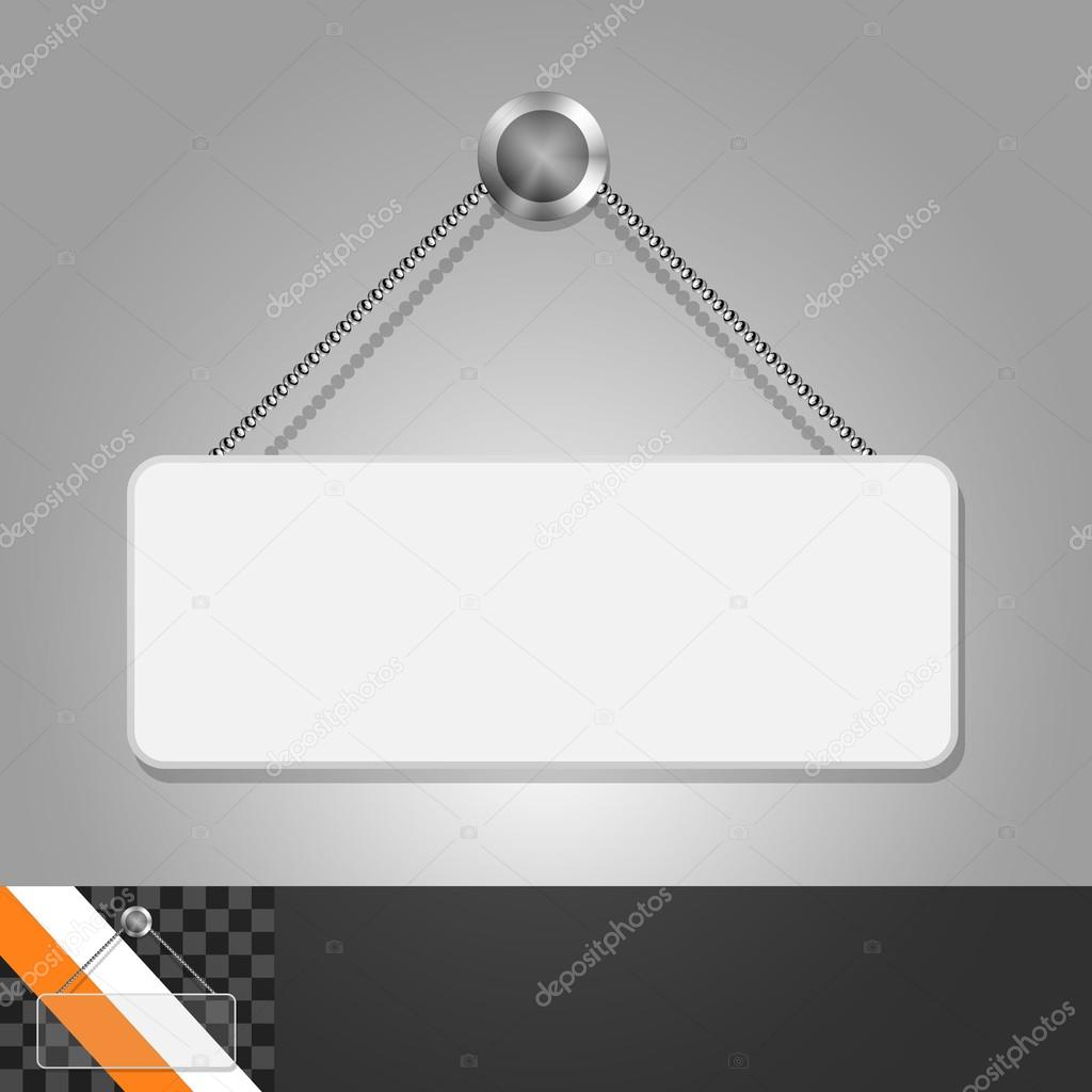 Blank signboard with space for text