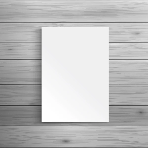 Folleto o prospecto plegado en blanco — Vector de stock