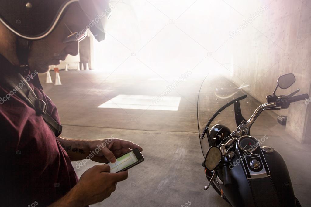 Driver with mobile phone