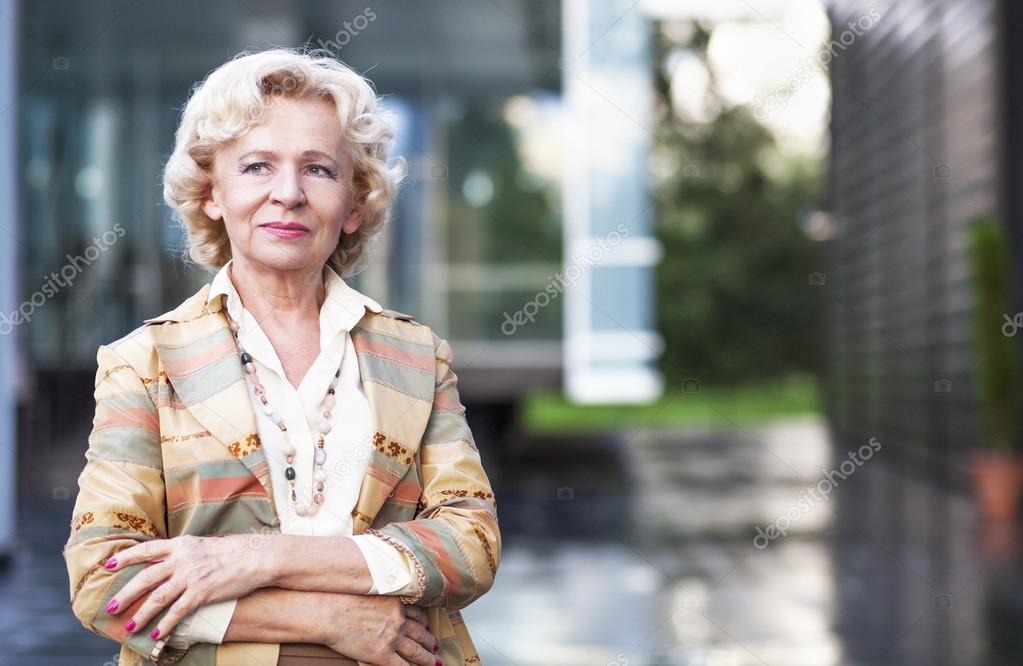 Senior business woman, close up