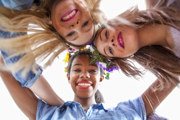 Adolescente bonito meninas de raça mista Fotos De Bancos De Imagens