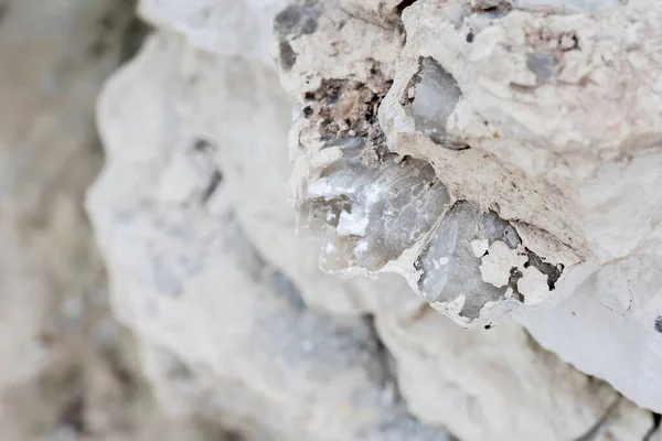 Mineraal Steen Ongepolijst Kwarts Opgraven Deponeren Halfedelstenen Mijnbouw — Stockfoto