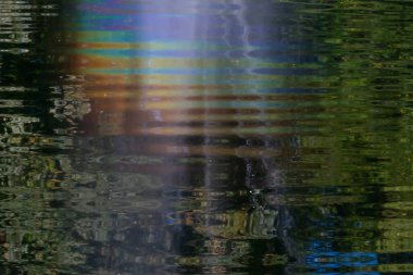 Gökkuşağı yansımalı çok renkli benekli yüzey, kopyalama alanı