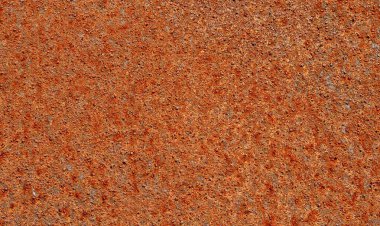 Paslanmış paslı metal doku, pas ve oksitlenmiş metal zemin. Eski metal panel. Yüksek çözünürlük.