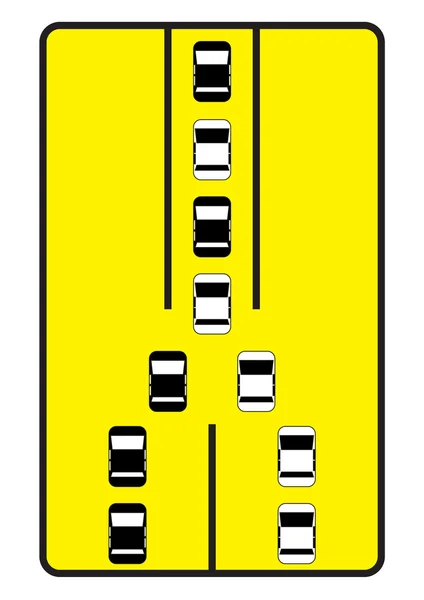 Trafik işareti tek tek taşımak için araba tavsiye.