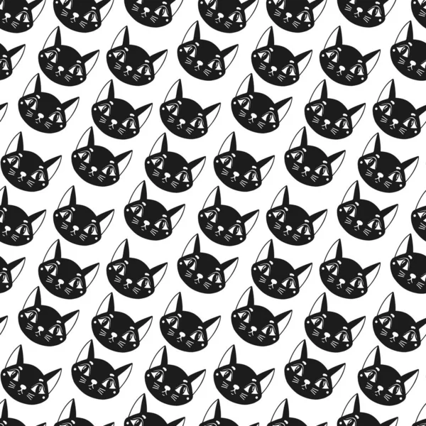 Kusursuz desenli kedi mutlu bir arka plan. Sevimli kedi yavrusu..