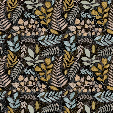 Kusursuz desenli çiçek soyutu. Botanik klasik doğa. Moda tekstili..