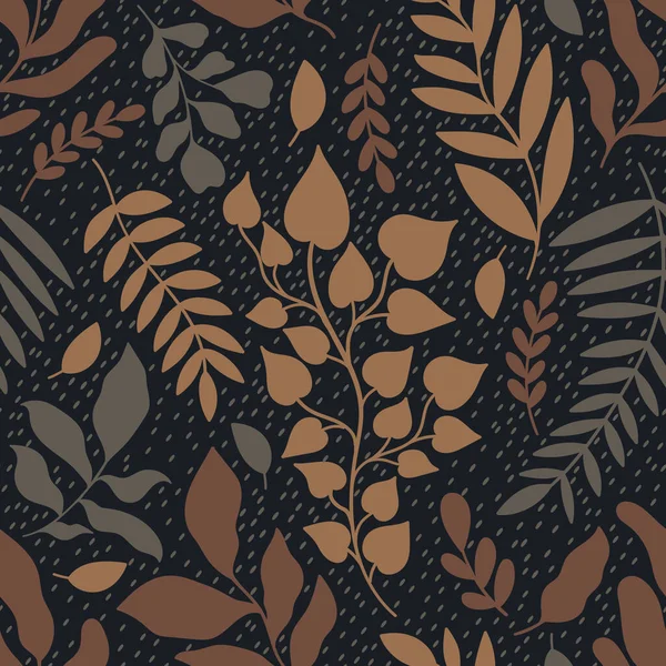 Patrón sin costuras floral abstract.Botanical vintage naturaleza background.Print moda textil. — Vector de stock