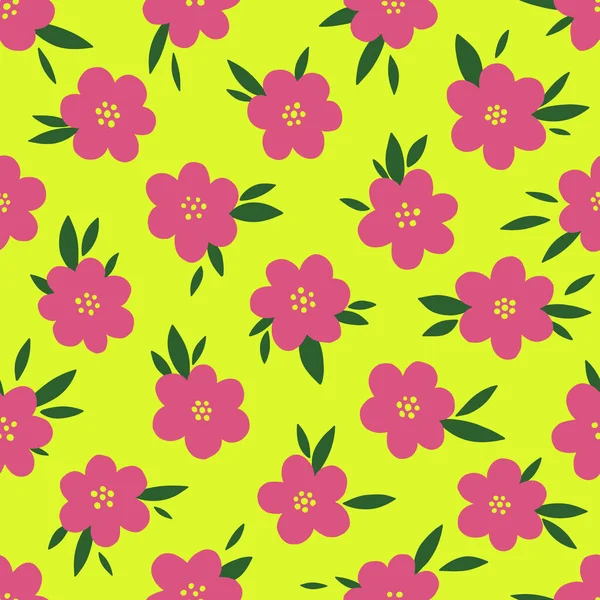 Diseño de flor de patrón sin costura. Imprimir tela textil botánica fashion.Modern estilo vintage. — Vector de stock