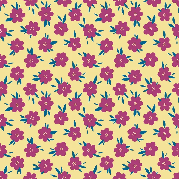 Diseño de flor de patrón sin costura. Imprimir tela textil botánica fashion.Modern estilo vintage. — Vector de stock