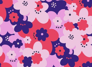 Kusursuz desenli çiçek soyutu. Botanik klasik doğa. Moda tekstili..