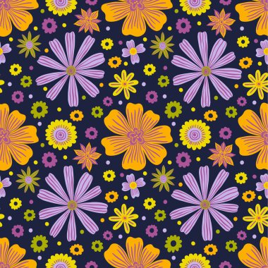 Kusursuz desenli botanik çiçek tomurcuğu. Doğa arkaplan baskısı. Dekoratif duvar kağıdı.