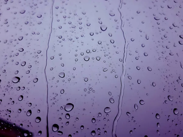 Genua Italien 2020 Wassertropfen Auf Glashintergrund Regentropfen Auf Ein Fenster — Stockfoto