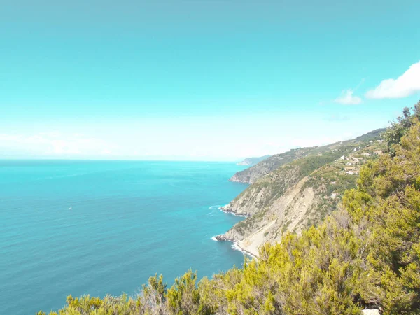 Ligurien Italien 2020 Reser Runt Liguriska Havet Sommardagar Med Vacker — Stockfoto