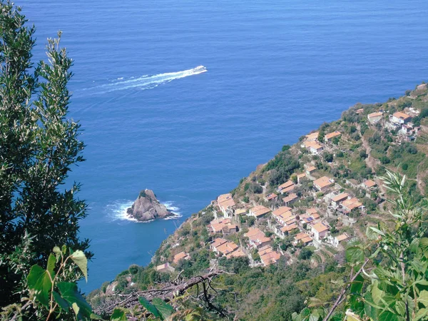 Ligúria Itália 2020 Viajando Redor Litoral Liguriano Dias Verão Com — Fotografia de Stock