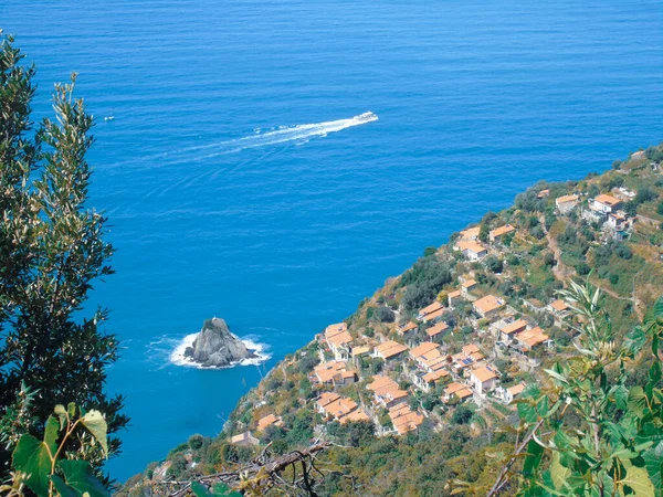 Ligurien Italien 2020 Reser Runt Liguriska Havet Sommardagar Med Vacker — Stockfoto