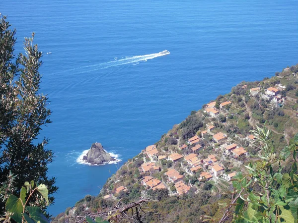 Liguria Italy 2020 Travelling Ligurian Seaside Summer Days Beautiful View — Stock Photo, Image