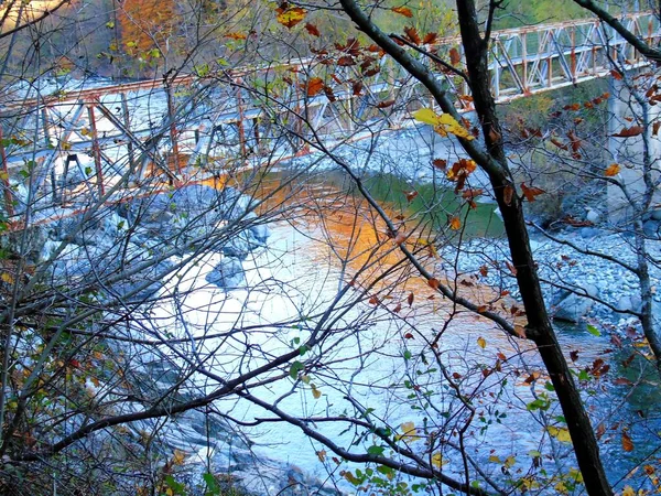 Liguria Italy 2020 Colorful Autumn Landscape Village Tiglieto City Genova — Stock Photo, Image