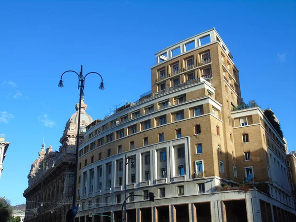 Genova Italië Januari 2021 Moderne Bouw Het Centrum Van Genova — Stockfoto