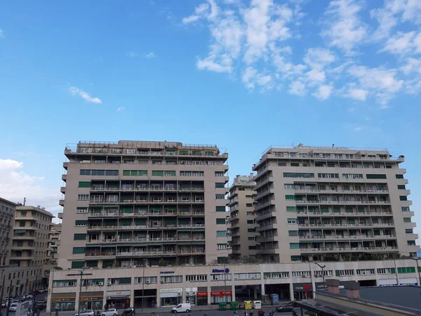 Gênova Itália Abril 2021 Construção Moderna Centro Cidade Gênova Lindos — Fotografia de Stock