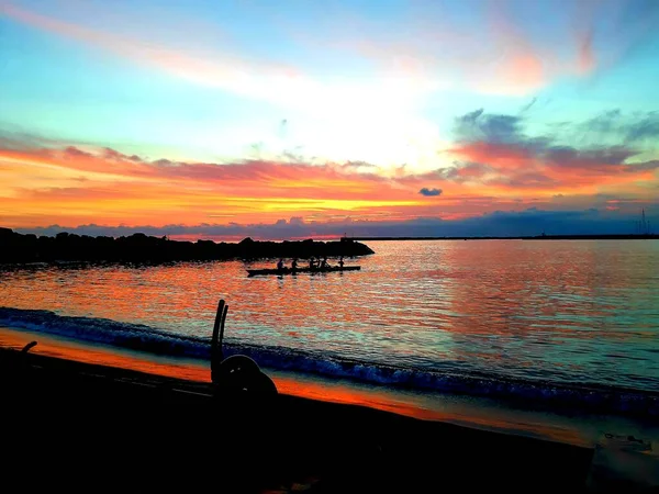 Mare Nelle Prime Ore Del Mattino Alba Sul Mare Paesaggio — Foto Stock