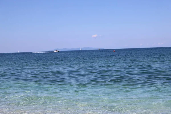 Capo Bianco Elba Italia Agosto 2021 Vista Panorámica Desde Playa — Foto de Stock