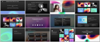 Web sitesi tasarımı, sunumlar, portföy için vektör şablonları. Sunum slaytları, broşürler, broşürler, yıllık raporlar için şablonlar. Parlak renkli hücre şekilli tıbbi tasarım..