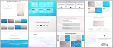 Web sitesi tasarımı, sunumlar, portföy için vektör şablonları. Sunum slaytları, broşürler, broşürler, raporlar için şablonlar. Bilim veya tıbbi konsept tasarımı için dalga akış arkaplanı.