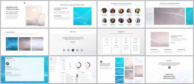 Web sitesi tasarımı, sunumlar, portföy için vektör şablonları. Sunum slaytları, broşürler, broşürler, raporlar için şablonlar. Bilim veya tıbbi konsept tasarımı için dalga akış arkaplanı.