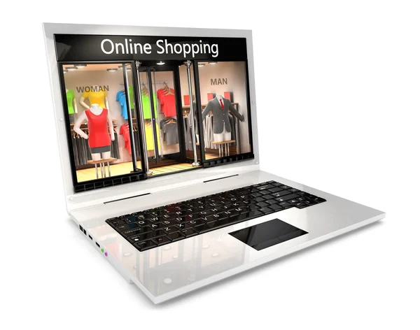 3d online shopping concept — Stock Photo, Image