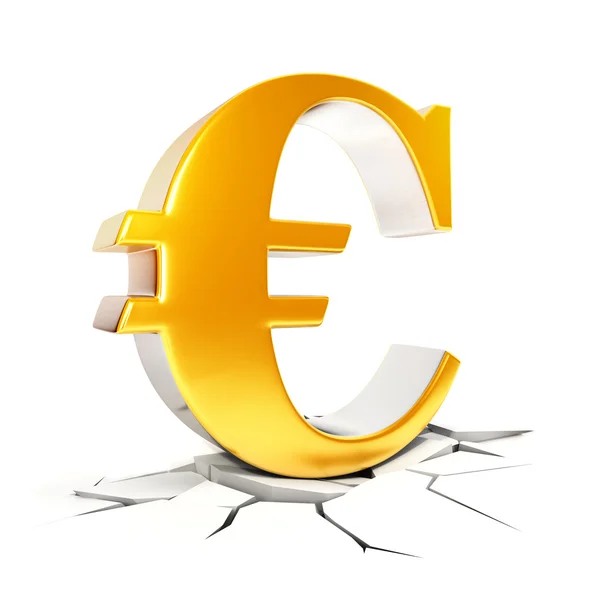 3D znak euro — Zdjęcie stockowe