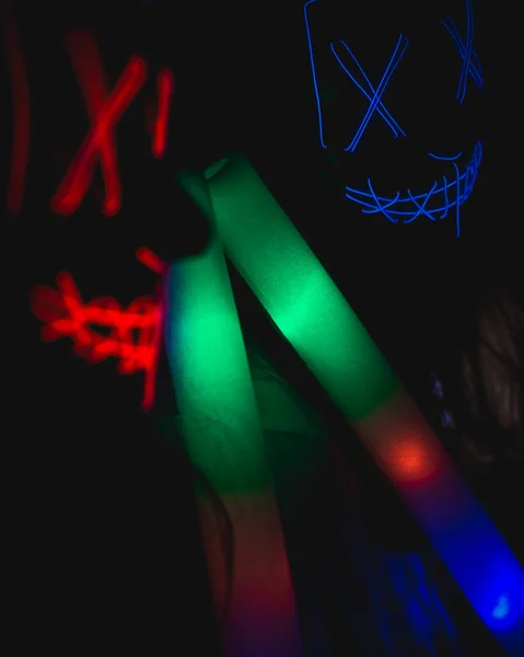 Een Horror Purge Led Masker Voor Halloween — Stockfoto