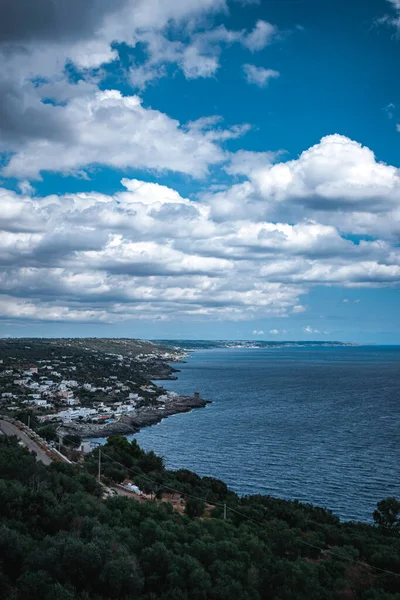 Fantastický Výhled Nádherné Moře Puglia — Stock fotografie