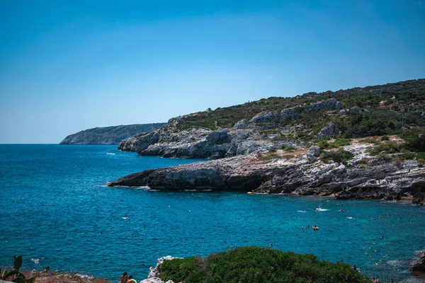 Fantastische Aussicht Auf Das Sagenhafte Apulische Meer — Stockfoto