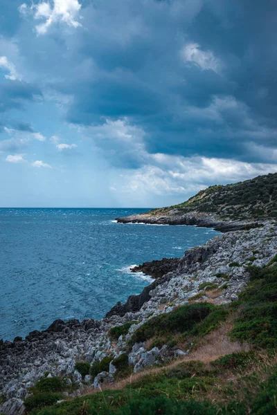 Fantastische Aussicht Auf Das Sagenhafte Apulische Meer — Stockfoto