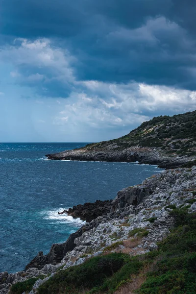 Fantastische Aussicht Auf Das Sagenhafte Apulische Meer — Stockfoto
