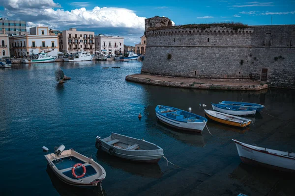 Fantastic View Gallipoli Port Puglia — Stock Photo, Image