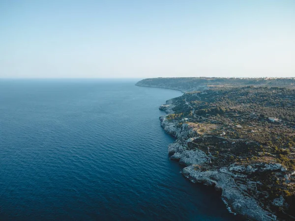 Skvělý Výhled Marina Novaglie Puglia — Stock fotografie